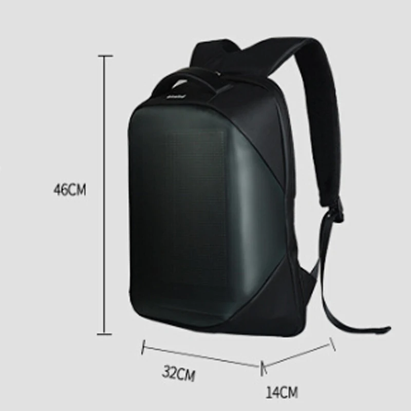 Водонепроницаемый светодиодный рюкзак с экраном Wi Fi пульт дистанционного