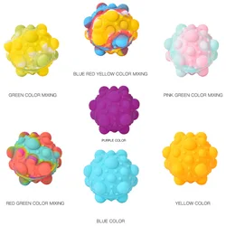 Élégant 3D Fidget Toys Ball Silicone Push It Bubble Balls Soulager le Stress Squeeze Balls Anti stress Toy pour Enfants Adultes Cadeaux 
