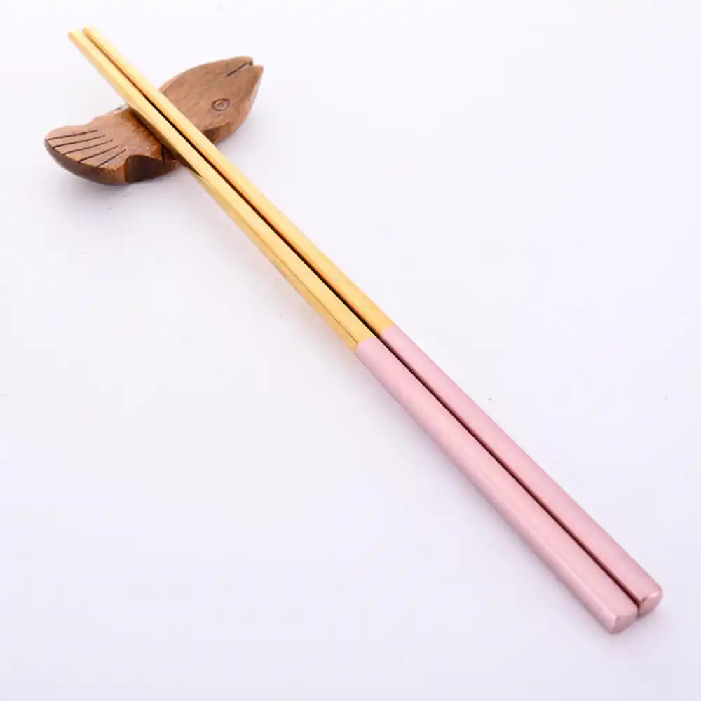 1 ペアステンレス鋼中国語日本語箸な再利用可能な 23 5 センチメートル箸寿司スティックバゲットチノパン食器 箸 Aliexpress