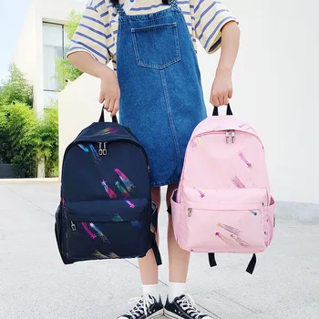 

2020 new ins schoolbag female Korean version Harajuku ulzzang campus junior high school college students canvas backpack wild