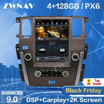 

128GB Tesla Screen Carplay For 2010 2011 2012 2013 2014 2015 2016 2017 2018 NISSAN PATROL Android Player Auto Audio Radio Stereo