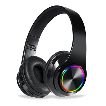 

B39 Colorful Light Bluetooth 5.0 Wireless Headsets Gaming Sports HIFI Stereo Sound Noise Reduction Waterproof Headphones Earbuds