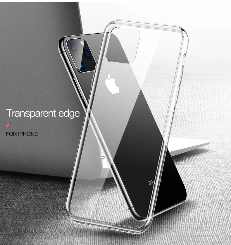 

Slim Soft TPU Transprent Phone Cover For iPhone XI Case For iPhone 11 XI XI Max XIR 2019 Cases Silicone HD Clear 5.8" 6.5" 6.1"