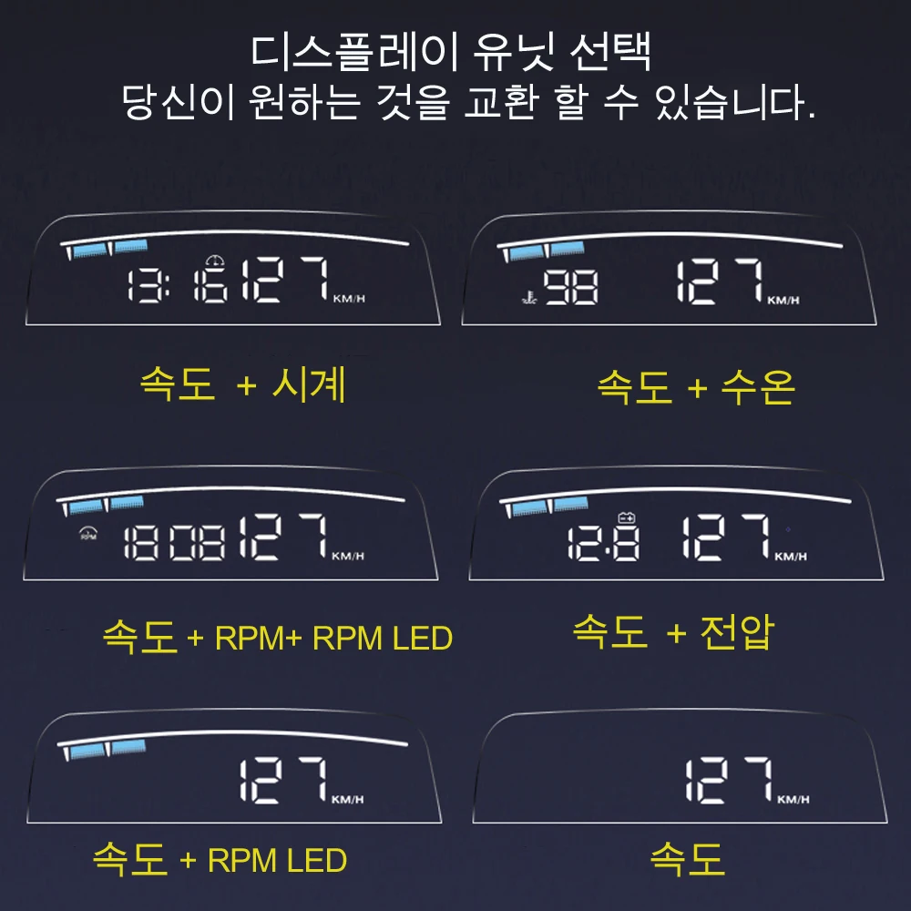EANOP M40 OBDII HUD ڵ   ÷ obd2   ӵ   ˶   rpm 