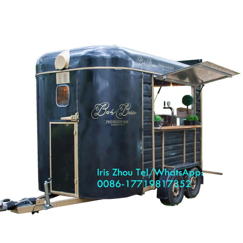 Винтажный мобильный прицеп для пищевых продуктов привлекательный Фотофон