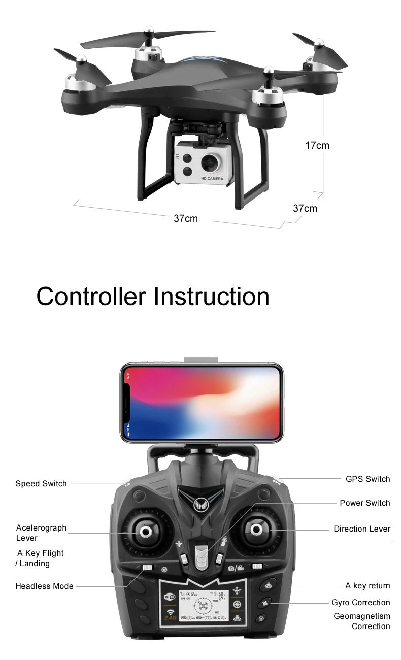 S2 Дрон с gps с 5G WiFi 1080P HD широкоугольная электронная камера gps Intellgent следующий Квадрокоптер Fly 18 mins игрушка VS F11 SG906