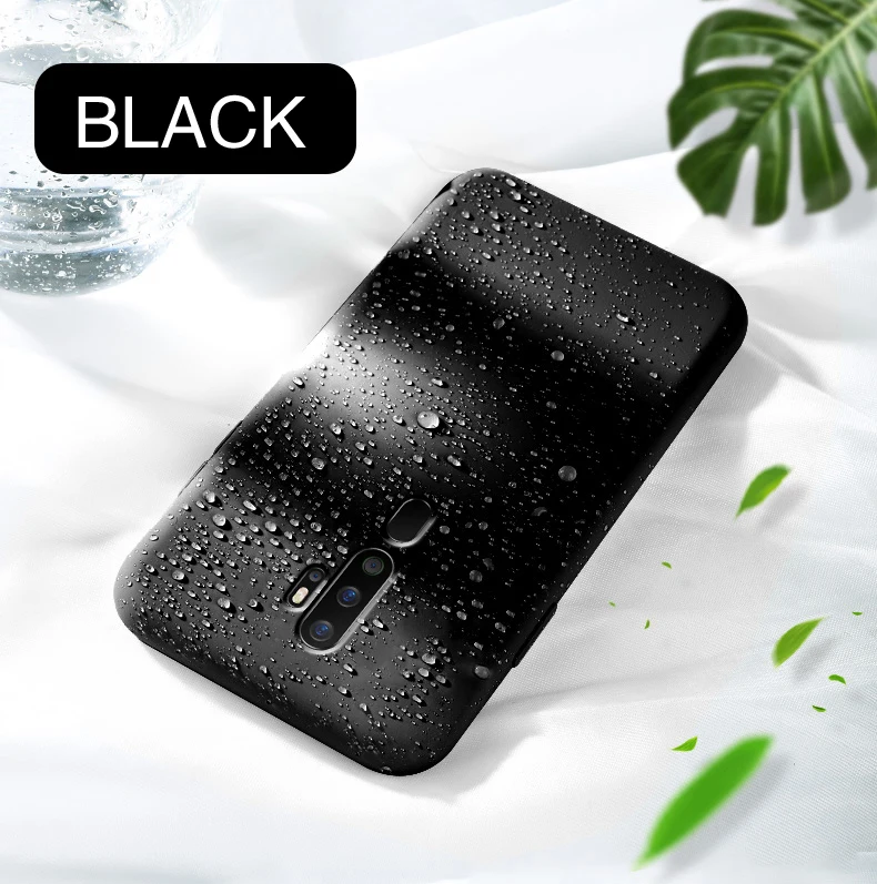 Черный OPPO A9 A11X чехол для телефона Гладкий жидкостный мягкий силиконовый задний чехол для OPPO A9 A5 ультратонкий Флокированный защитный чехол - Цвет: Черный