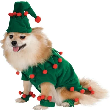 

Dog Clothes Funny Christmas Tree Role Play Pet Jumpsuit Outfit for Small Medium Large /Big Puppy/ Cats