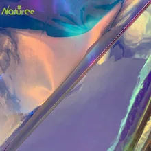 50cm*137cm Transparent Gradient Magic Color TPU Film Colorful PVC Laser Film for Bag Decor Clothing Shoe Material