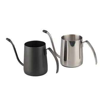 

350ml Fine Water Injection 304 Stainless Steel Ear-hanging Coffee Special Pot Environmental Painting Long Narrow Spout Kettle