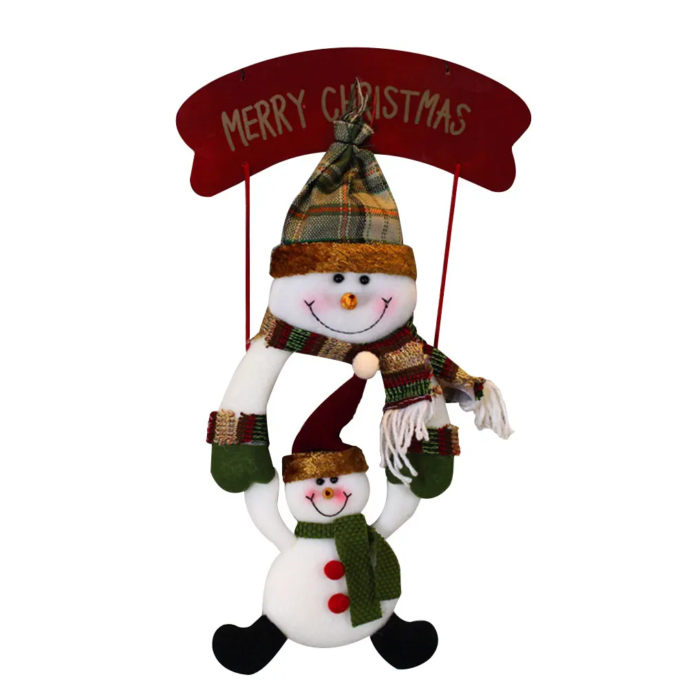 

Hanging Ornament Pendant Party Festival DIY Christmas Decorations Snowman Santa Claus NEW Cute Gift Door Home Xmas Tree