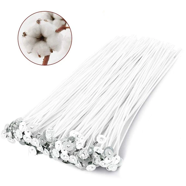 1000Pcs/Lot Candle Wicks 1 Inch Low Smoke Candle Wick with Metal Tabs Tea  Light Wicks for Candle Making - AliExpress