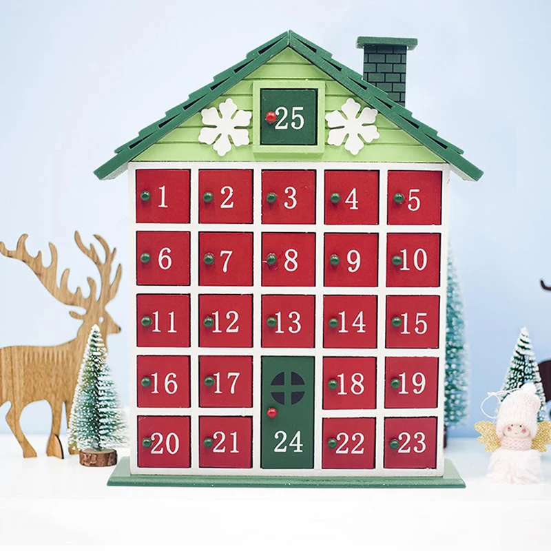 

Wooden Christmas Advent Calendar Storage Box Drawers Xmas Home Decoration Calendar Storage Box For Home Diy Tools Parts 2019