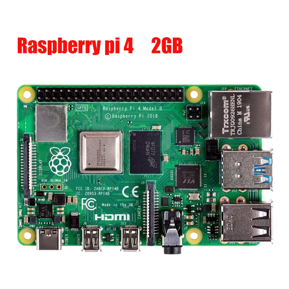 

Raspberry Pi 3B/3B+/Raspberry Pi 3A+/Raspberry Pi 4 Model B 1GB/2GB/4GB RAM Support 2.4 / 5.0 GHz WIFI Bluetooth 5.0