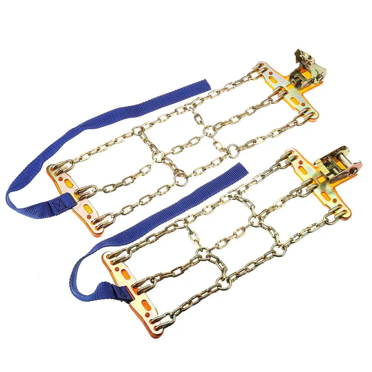 2pcs Anti-skid Steel Chain Tire Chains SUV Car Truck Bike Motorcycle Snow Mud Sand Wear-resistant 3 Chains Balance Design - Название цвета: 2 pcs L
