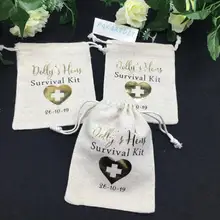 Персонализированные Свадебные несушки набор выживания холостяцкая Вечеринка сувенир сумки/на заказ день рождения девичник подарки для встречи пакеты сумка