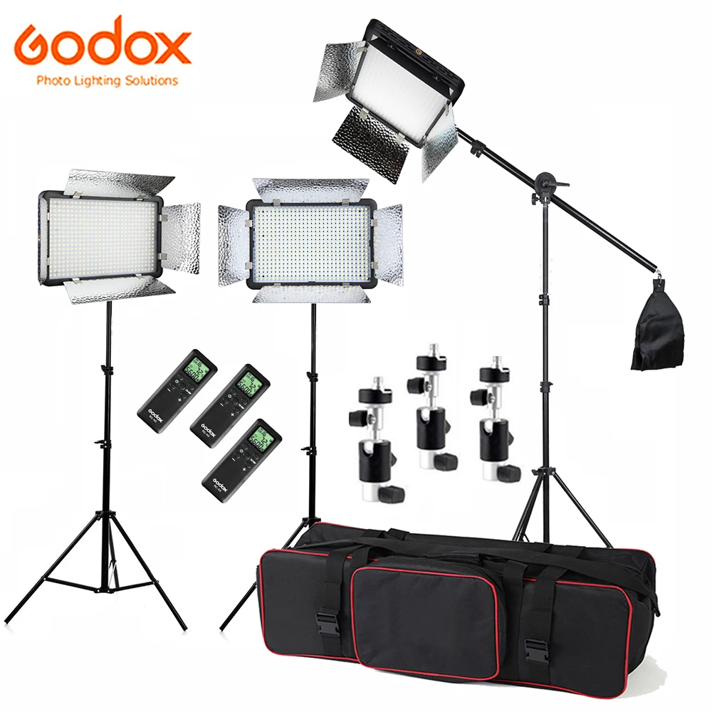Godox 3x500 светодиодный 3300-5600K двухцветный беспроводной дистанционный видео