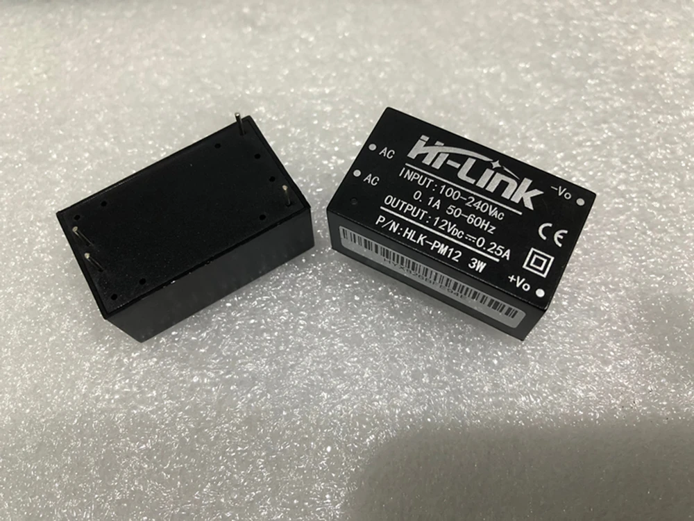 1 шт. HLK-PM12 AC-DC 220 В до 12 В Бак понижающий модуль питания-преобразователь интеллигентая(ый) бытовой выключатель