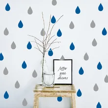 2743 импортные товары детская комната фон декоративные наклейки многоразмерные мультфильм капля виниловая Съемная стена наклейки