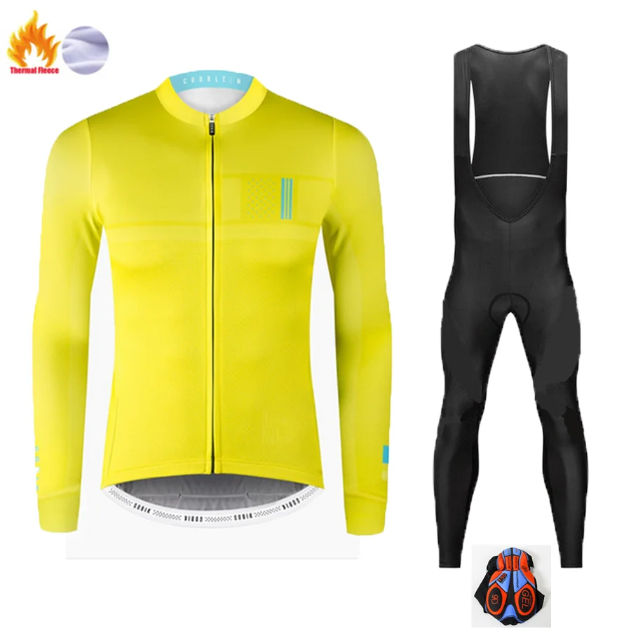 Новинка, спортивный термальный флисовый комплект для велоспорта, велосипедные шорты, велосипедные Джерси, набор Ropa Ciclismo Hombre, комплект для велоспорта - Цвет: Winter Cycling Suit