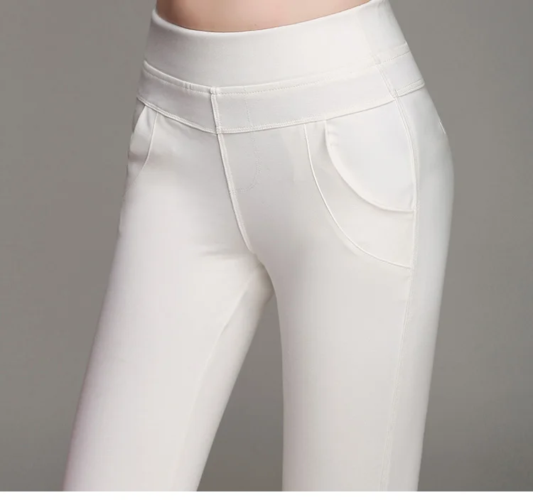 Высококачественные Женские Стрейчевые узкие брюки Pantalones Mujer летние брюки Элегантные повседневные офисные бандажные Брюки 6XL K434