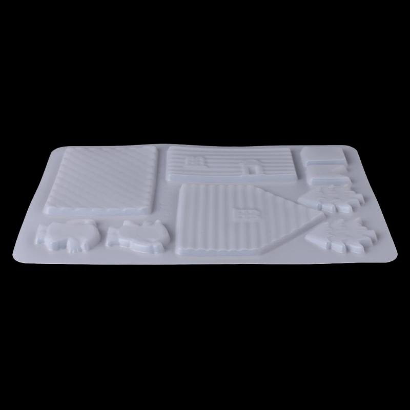3D рождественский дом печенья Форма для шоколада DIY торт Декор Резак плесень 72XF
