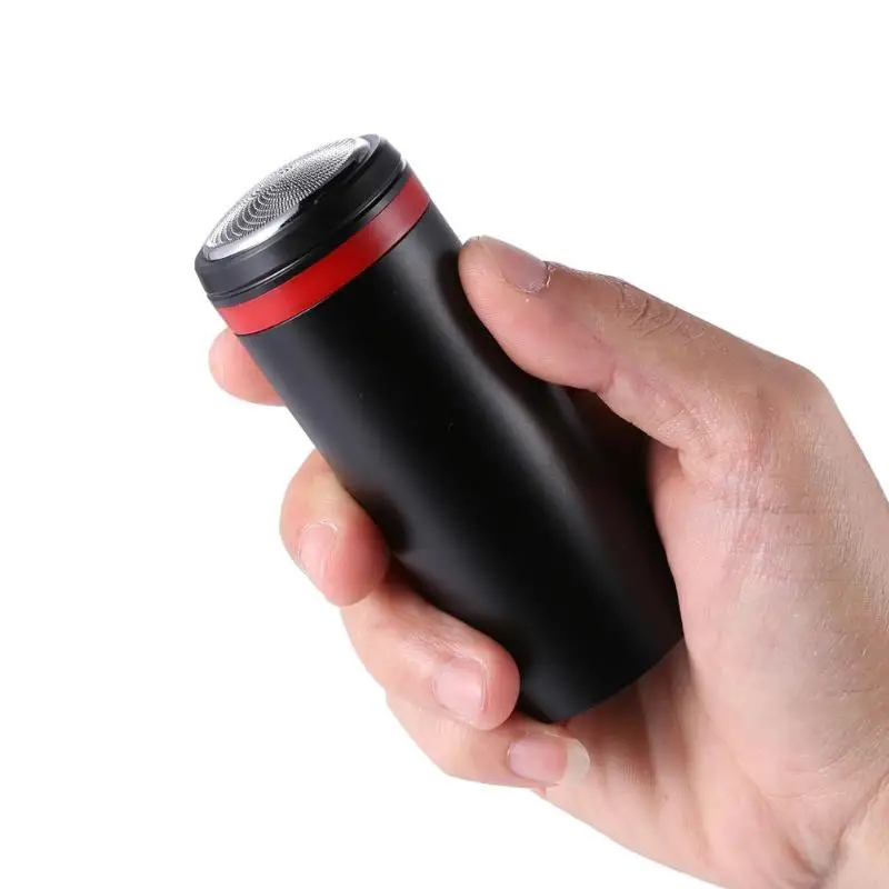 Мини-электробритва для мужчин, Перезаряжаемый USB триммер для бороды, портативная бритва для бритья, водонепроницаемая Парикмахерская Бритва для бороды