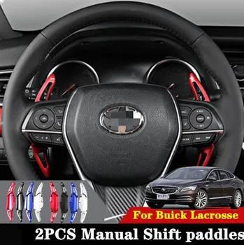 

Puou high quality For Buick Lacrosse 2016-17 2pcs car accessories Steering Wheel Aluminum Shift Paddle Shift Extend Shifter
