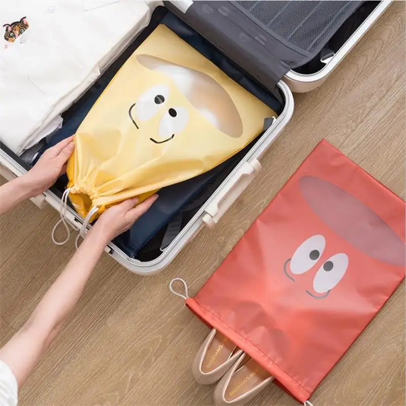 VIERUODIS Travel Shoes Storage Bag Non-woven Waterproof Portable Multi-Purpose Outing Clothes Underwear Bundle Pocket Shoe Bag