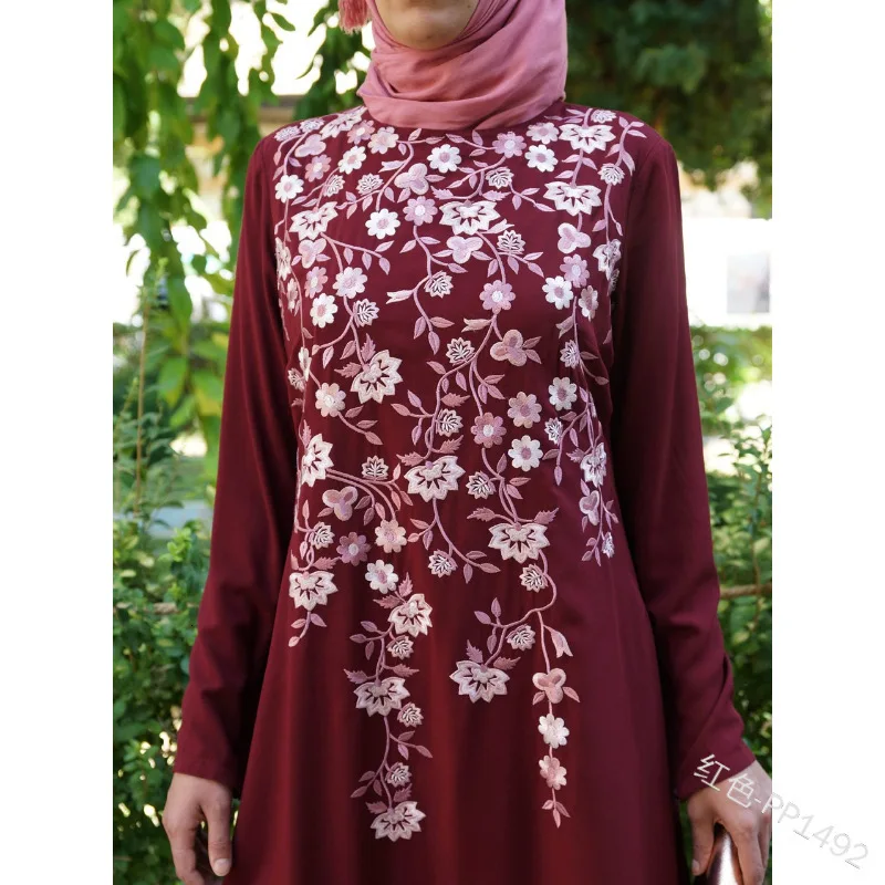 Элегантный мусульманский цветочный принт abaya Макси платье вечерние платья кардиган-кимоно с длинным халаты Jubah Ближнего Востока Рамазан Исламская