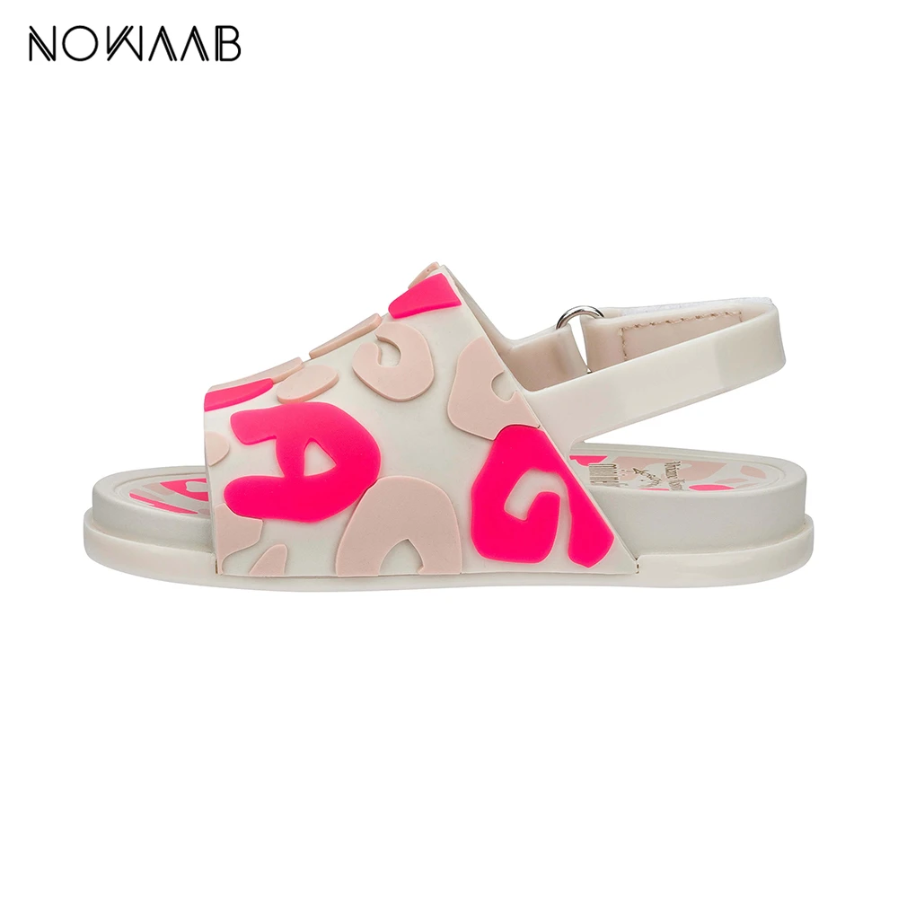 Пляжные сандалии Mini Melissa прозрачная обувь для мальчиков и девочек Нескользящие