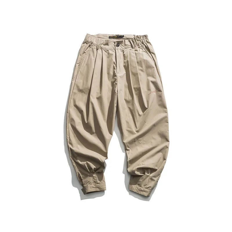 

Tang Mu Cool Spring Retro Bib Overall Trend Students Simple Versatile Ankle Banded Pants Men's Closing Skinny Casual Pants