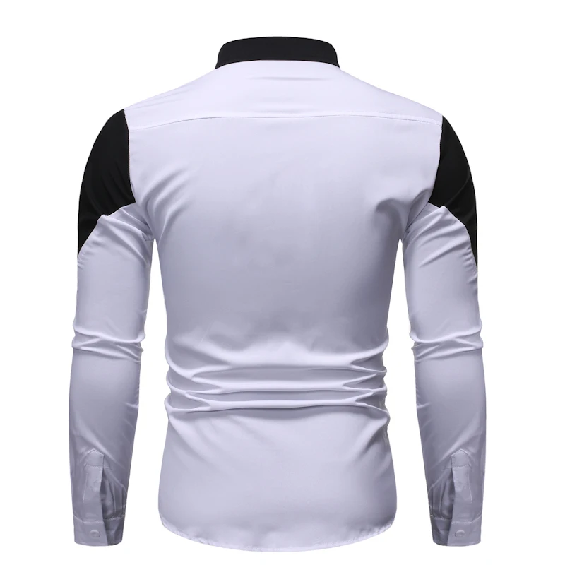 Top men shirt men men s shirts fashion casual shirts printed shirts men s lapel shirts 2