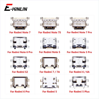 

Micro USB Jack Connector Socket Type-C Charging Port Charge Plug Dock For XiaoMi Redmi S2 Note 7 7S 6A 6 5 Pro Plus
