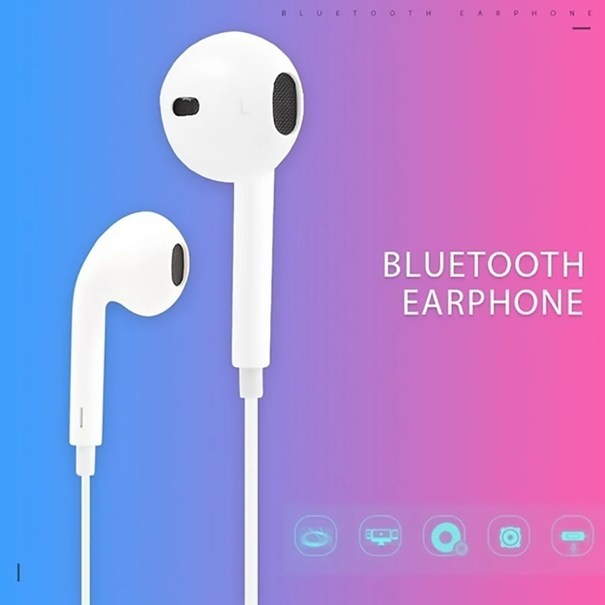 Беспроводные наушники Bluetooth для телефона IPhone Xiaomi Meizu samsung наушники с шейным ремешком спортивные с микрофоном гарнитура