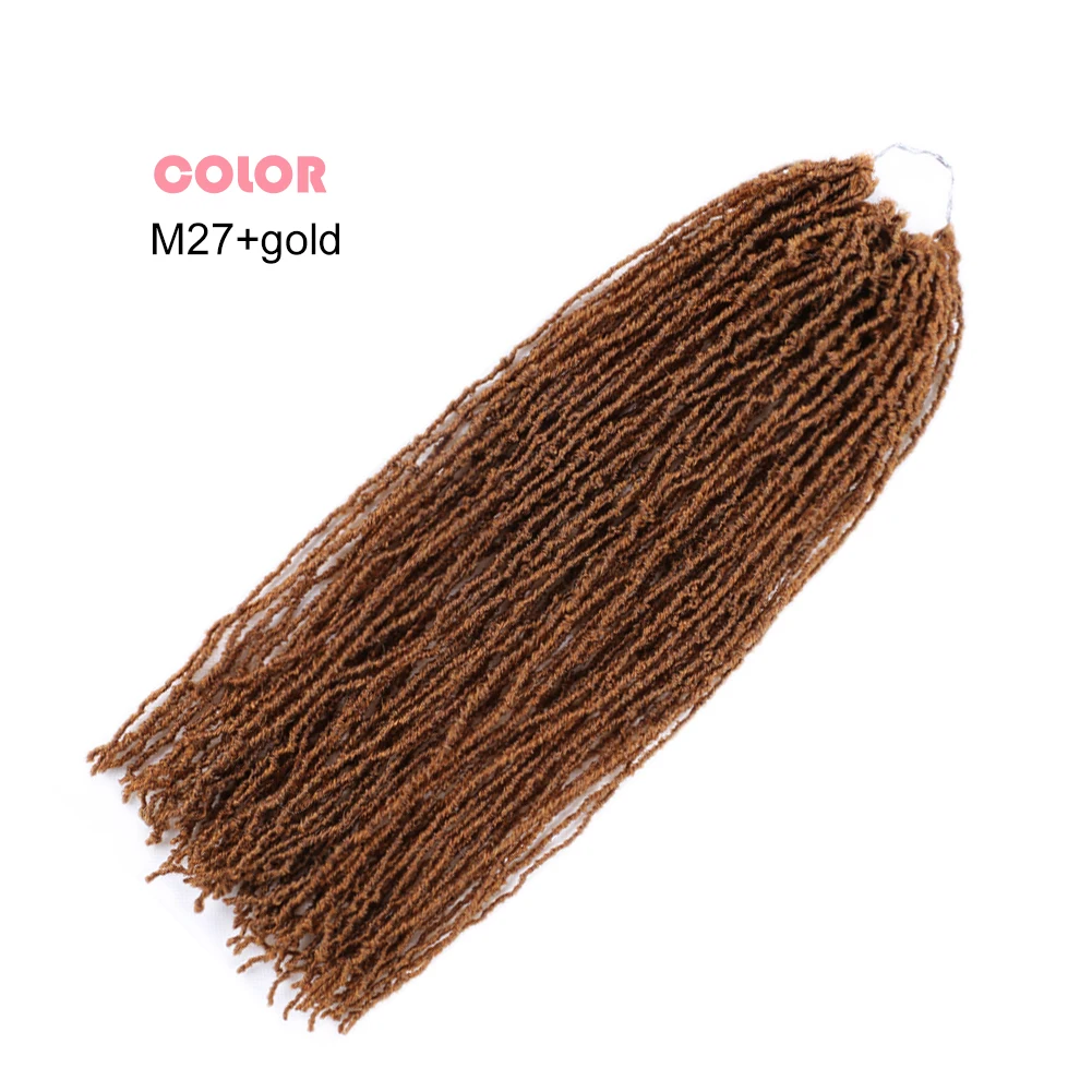 Faux Micro Locs Crochet Hair 16 Inch Sister Locks Hair Extensions Natural Curly DreadLocks Mini African Roots Black Brown Red Faux Micro Locs Crochet Hair 16 Inch Sister Locks Hair Extensions Natural Curly DreadLocks Mini African Roots Black Brown Red