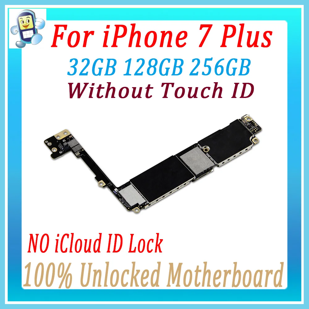 Разблокированная материнская плата для iPhone 7 Plus 7 P оригинальная материнская плата с/без Touch ID материнская плата полностью протестированная MB, бесплатный iCloud