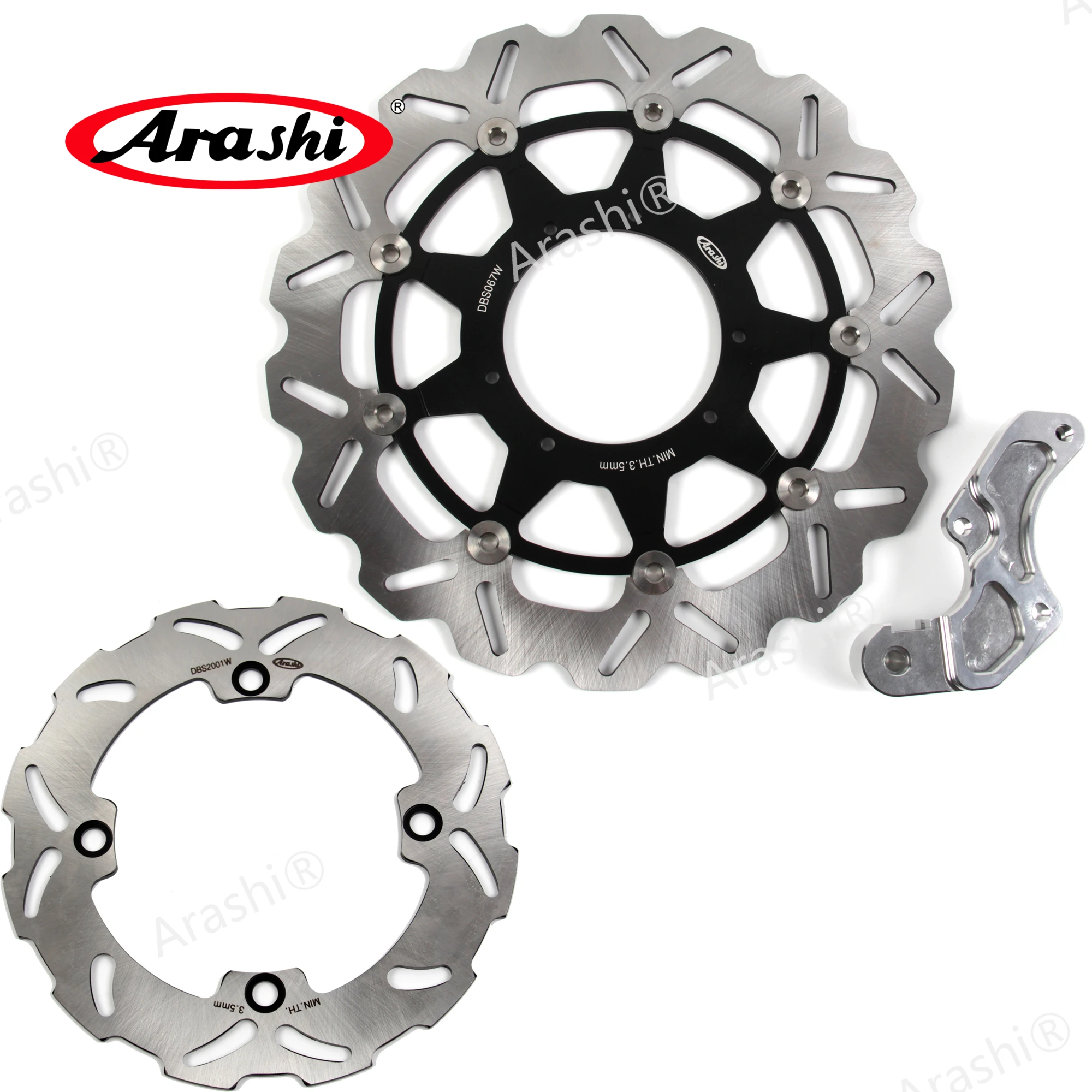 

ARASHI 1 Set Front Rear Brake Discs Rotors For HONDA CR E CR R 500 1995 - 2001 CRE CRE500 CR500E CRR CR500R CRR500 1996 997 1998
