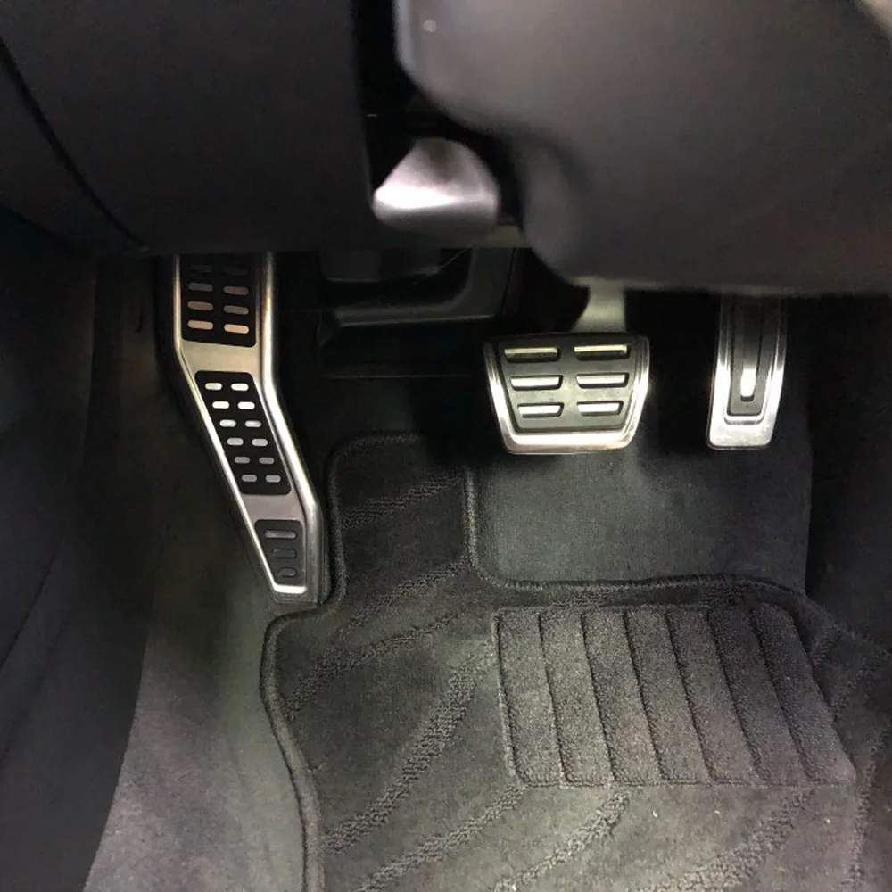 RHD Car styling Sport Fuel Brake Dead Pedal Cover Set DSG for Audi A3 S3 RS3 2013-for vw Golf MK7 VII