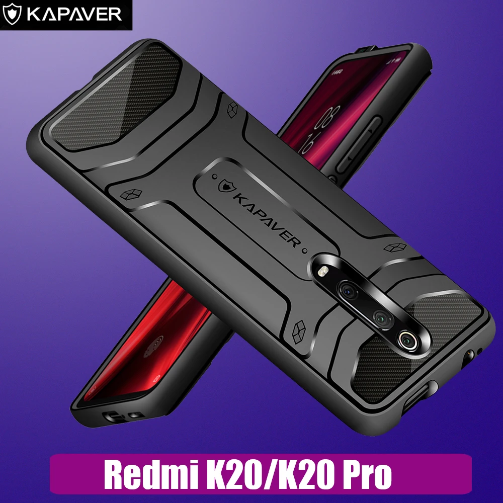 Capaver Прозрачный чехол для телефона для Xiao mi Red mi note 8 K20/K20 Pro чехол Гибридный ТПУ противоударный бампер Капа mi MAX3 PocoPhone F1 - Цвет: K20 K20Pro Rugged