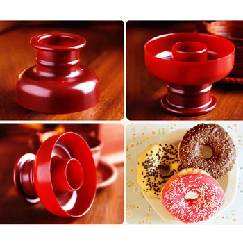 

Plastic Round Doughnut Donut Maker Dispenser Deep Fry Donut Soft Candy Cake Bread Dessert Bakery Mould Mold Kitchen Baking Tools