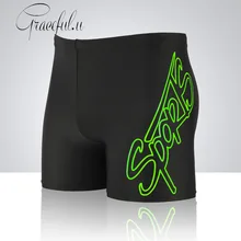 XL-2XL плавки с высокой талией, с надписью «Sports», быстросохнущие, удобные, для взрослых мужчин, молодых, брендовые, новые, плавательные штаны, шорты, купальники