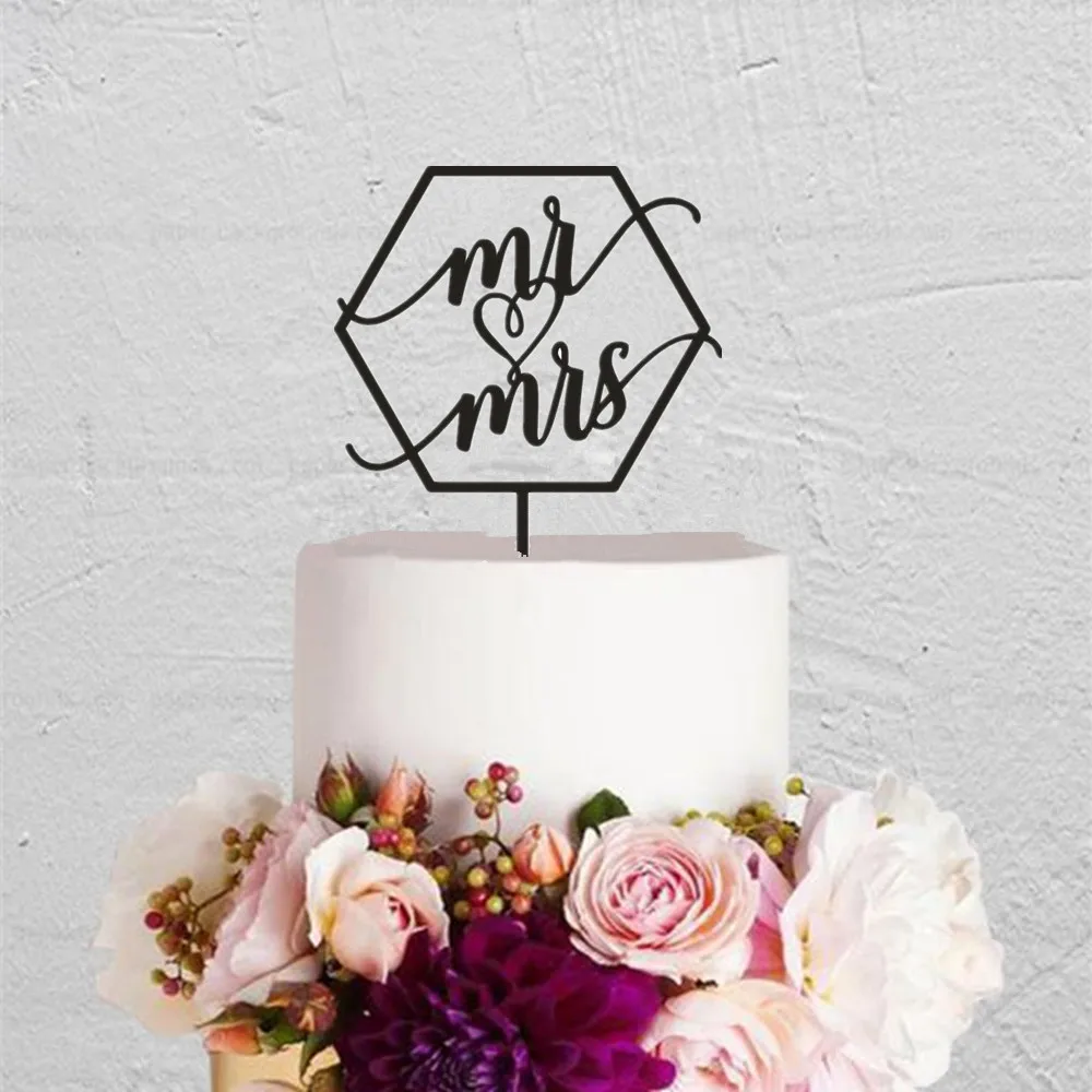 Mr Mrs пары свадебные вечерние топперы для торта Романтический Mr Mrs надписи вечерние аксессуары украшение для свадебного торта Подарки