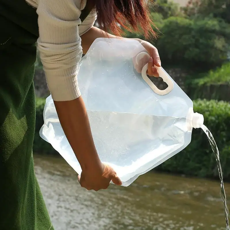 Прочные сумки для воды деликатный дизайн 4 шт. складной контейнер для хранения воды портативный Открытый Кемпинг Сумка для переноски воды