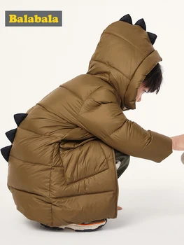 

Boys hooded down jacket 2019 new autumn and winter children coat warm fashion tide cool windbreak boys