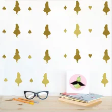 3198 горячие продажи скандинавские Алиса простые наклейки на стену детская комната спальни декоративные Стикеры для спальни