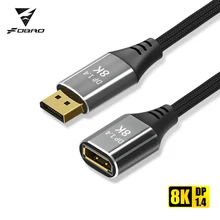 

FDBRO Displayport 1.4 Extension Cable HDMI Extension Cord DP 1.4 8K High-Speed Female to Male HDCP for HDTV X Box PS4 Rtx 3080