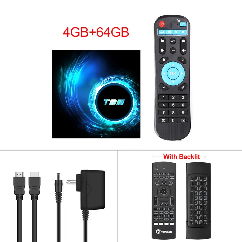 4G 64G MX3 Keyboard VONTAR T95 Android 10,0 Смарт ТВ приставка 4 Гб ОЗУ 32 Гб 64 Гб 16 Гб ТВ приставка Allwinner H616 четырехъядерный H.265 4 к медиаплеер pk H96 T95 Max - Цвет: 4G 64G MX3 Keyboard