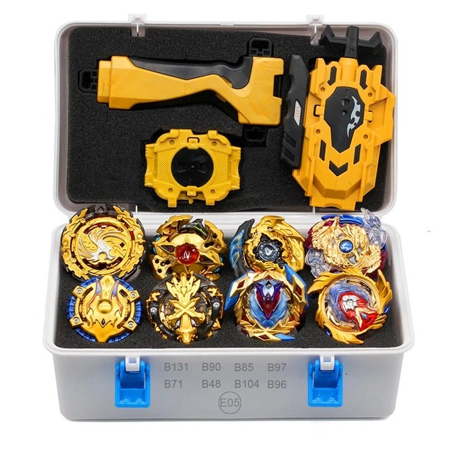 Золотой Такара Tomy Gyro Burst пусковая установка Bayblade Burst B135Arean набор коробка лезвие игрушка ребенок Металл Fusion Blade Библейский подарок