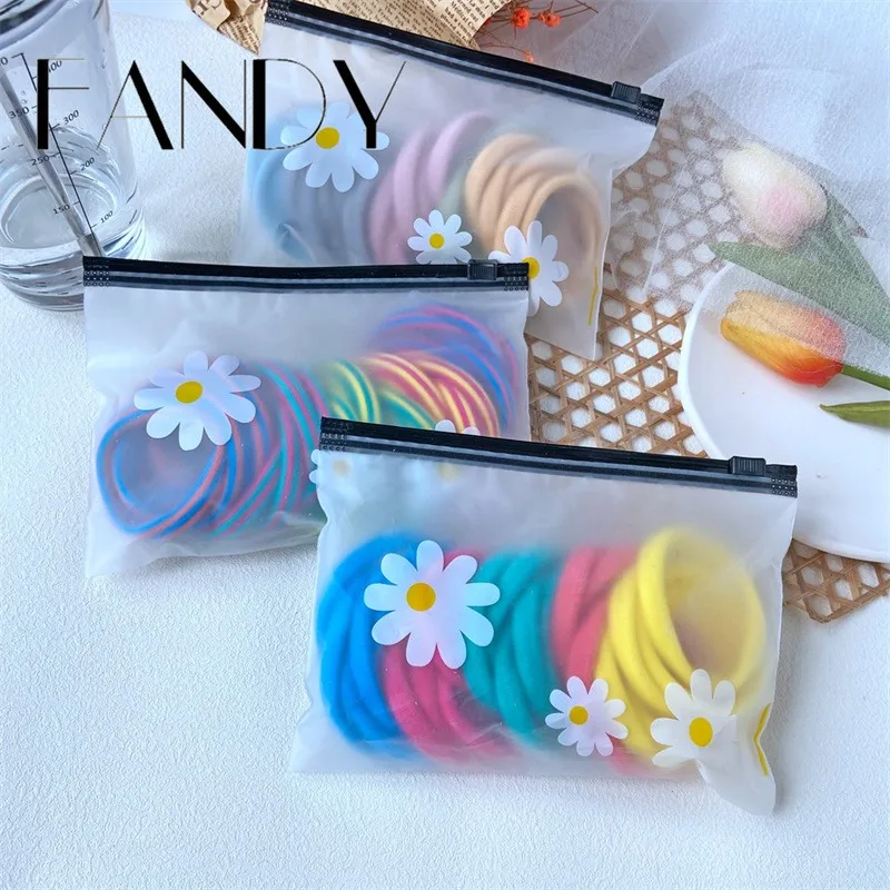 

FANDY 10pcs Candy Color Elastic Hairbands for Children Scrunchy Hair Bands Girls Rubber Bands Hair Accessories Headbands